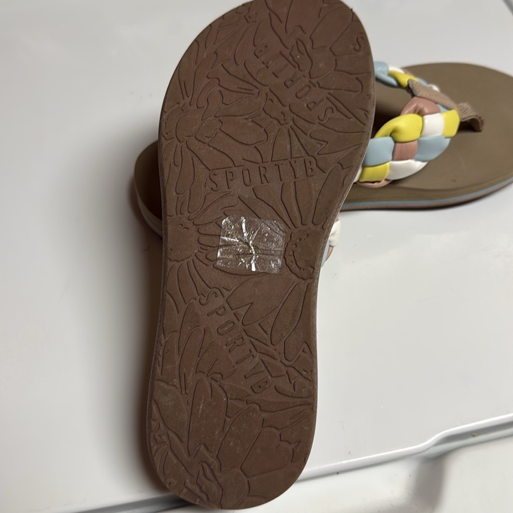 Women's Multicolor Braided Sandals ..EUC.. - Picture 4 of 4